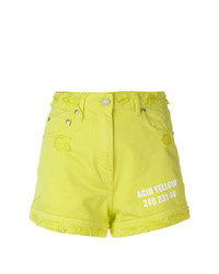gelbgrüne Shorts von MSGM