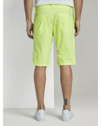 gelbgrüne Shorts von Tom Tailor
