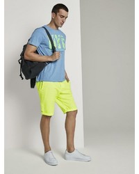 gelbgrüne Shorts von Tom Tailor