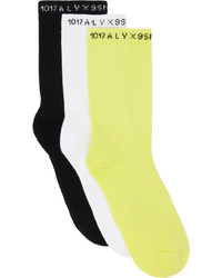 gelbgrüne Socken von 1017 Alyx 9Sm