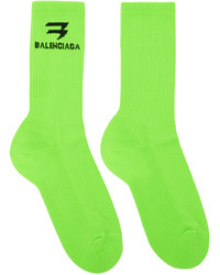 gelbgrüne Socken von Balenciaga