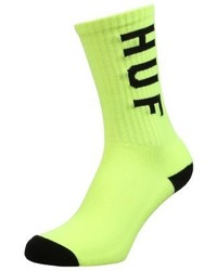gelbgrüne Socken von HUF