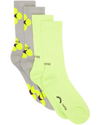 gelbgrüne Socken von SOCKSSS
