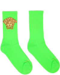gelbgrüne Socken von Versace