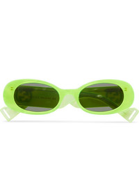 gelbgrüne Sonnenbrille von Gucci