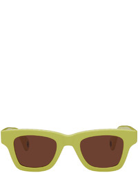 gelbgrüne Sonnenbrille von Jacquemus