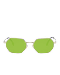 gelbgrüne Sonnenbrille von Versace