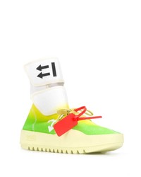 gelbgrüne Sportschuhe von Off-White