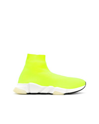 gelbgrüne Sportschuhe von Balenciaga