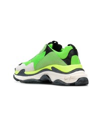 gelbgrüne Sportschuhe von Balenciaga