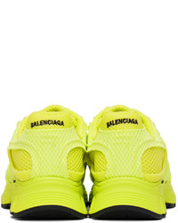 gelbgrüne Sportschuhe von Balenciaga