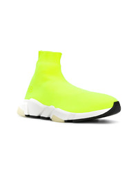 gelbgrüne Sportschuhe von Balenciaga