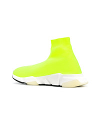 gelbgrüne Sportschuhe von Balenciaga