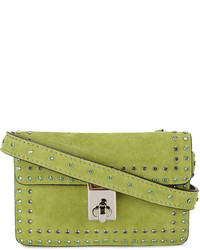 gelbgrüne Wildledertaschen von Valentino Garavani