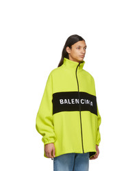 gelbgrüne Windjacke von Balenciaga