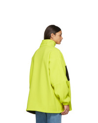 gelbgrüne Windjacke von Balenciaga