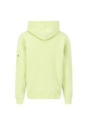 gelbgrüner Pullover mit einem Kapuze von Alpha Industries