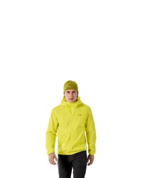 gelbgrüner Pullover mit einem Kapuze von Arcteryx