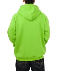 gelbgrüner Pullover mit einem Kapuze von Urban Classics