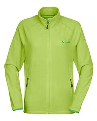 gelbgrüner Pullover mit einem Reißverschluß von Vaude