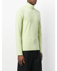 gelbgrüner Rollkragenpullover von Calvin Klein 205W39nyc