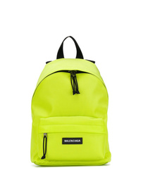 gelbgrüner Rucksack von Balenciaga