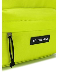 gelbgrüner Rucksack von Balenciaga