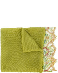 gelbgrüner Schal von Valentino Garavani