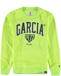 gelbgrünes bedrucktes Sweatshirt von GARCIA