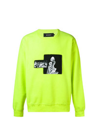 gelbgrünes bedrucktes Sweatshirt von Misbhv