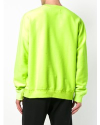 gelbgrünes bedrucktes Sweatshirt von Misbhv