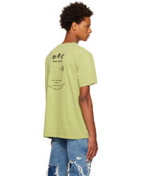 gelbgrünes bedrucktes T-Shirt mit einem Rundhalsausschnitt von Stolen Girlfriends Club