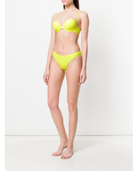 gelbgrünes Bikinioberteil von Ea7 Emporio Armani