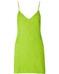 gelbgrünes Camisole-Kleid
