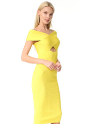 gelbgrünes Kleid von Cushnie et Ochs