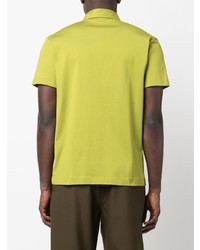 gelbgrünes Kurzarmhemd von Roberto Collina