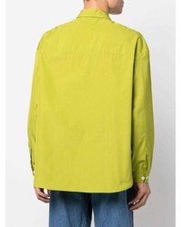 gelbgrünes Langarmhemd von Sunnei