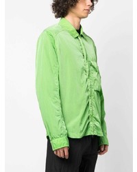 gelbgrünes Langarmhemd von C.P. Company