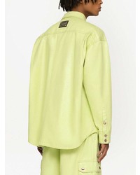 gelbgrünes Langarmhemd von Dolce & Gabbana