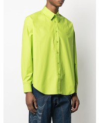 gelbgrünes Langarmhemd von Martine Rose