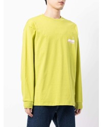 gelbgrünes Langarmshirt von MSGM