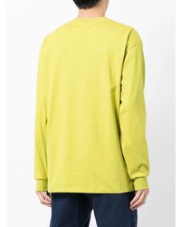 gelbgrünes Langarmshirt von MSGM