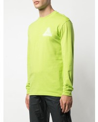 gelbgrünes Langarmshirt von Palace