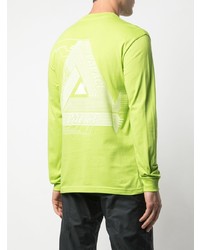 gelbgrünes Langarmshirt von Palace