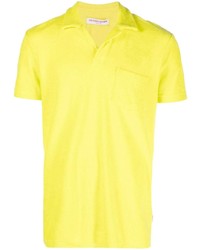 gelbgrünes Polohemd von Orlebar Brown