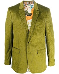 gelbgrünes Sakko mit Paisley-Muster von Etro