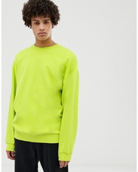 gelbgrünes Sweatshirt von ASOS DESIGN