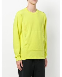 gelbgrünes Sweatshirt von Stone Island Shadow Project
