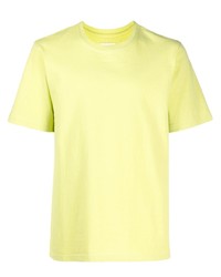 gelbgrünes T-Shirt mit einem Rundhalsausschnitt von Bottega Veneta