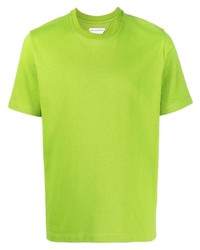 gelbgrünes T-Shirt mit einem Rundhalsausschnitt von Bottega Veneta